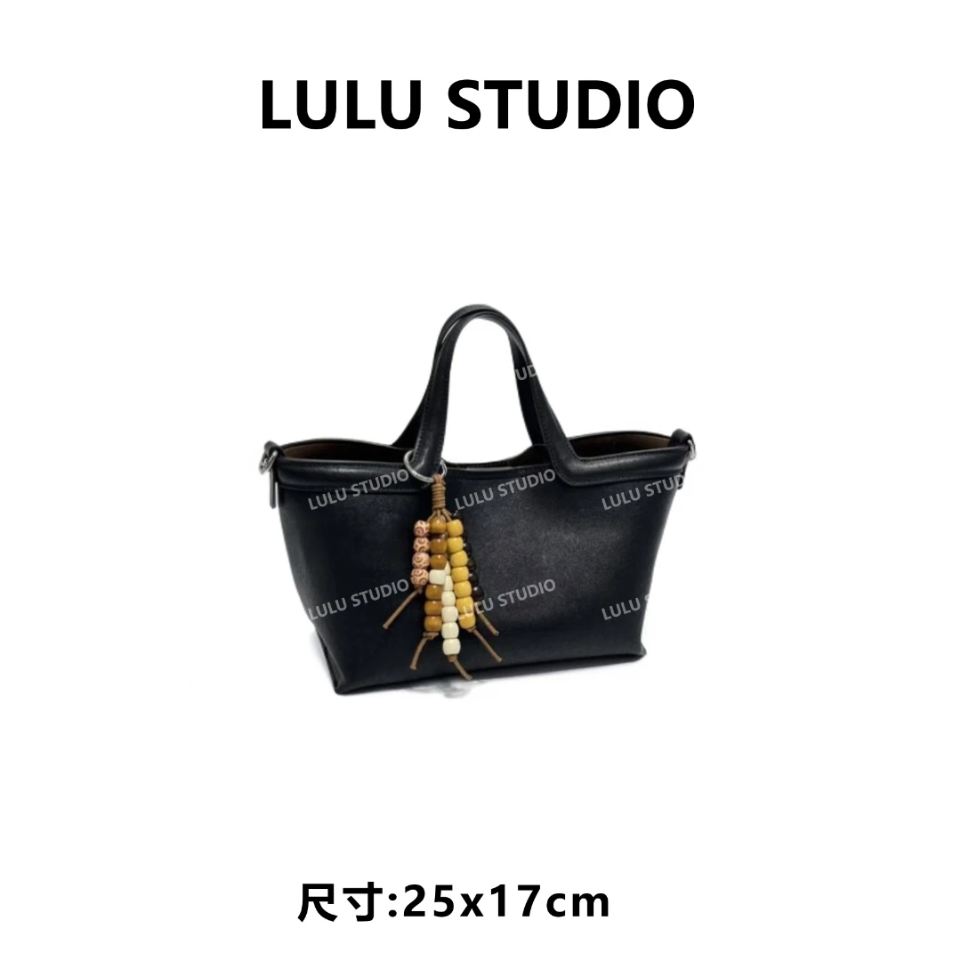 【LULU】XKY-1272-黑色RAIN.CUN气质时尚百搭简约斜跨轻奢女包
