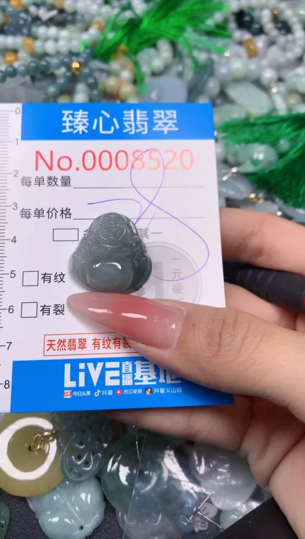 【闪购商品】翡翠颈饰未镶嵌含绳0008520