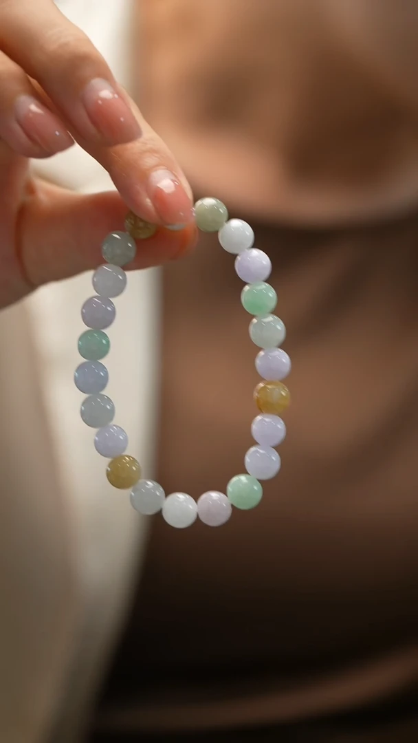 未镶嵌手链翡翠手珠串