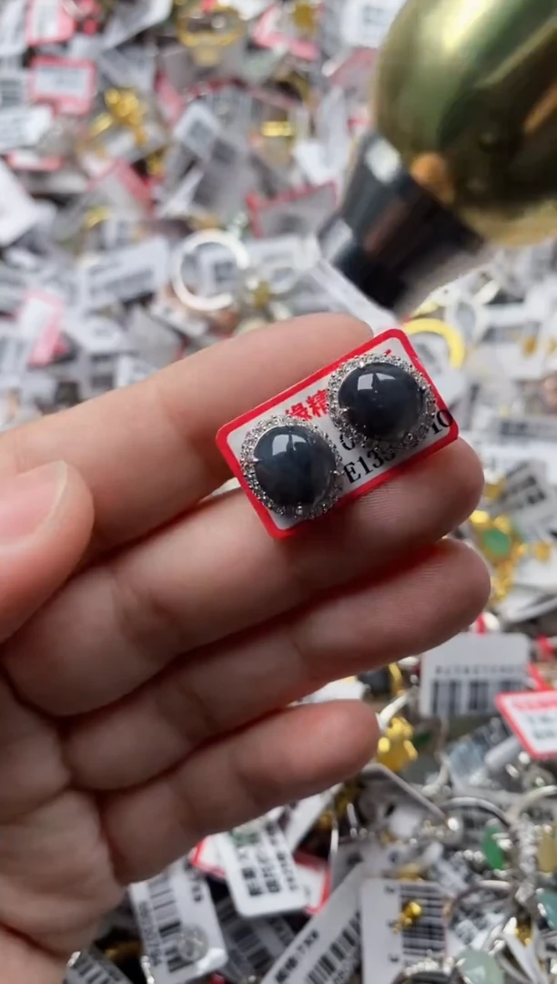 【闪购商品】翡翠戒指银S925镶嵌7777---5