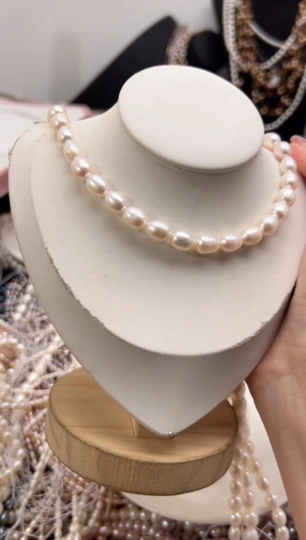 未镶嵌淡水珍珠福利强光*珍珠项链（无核8mm+）