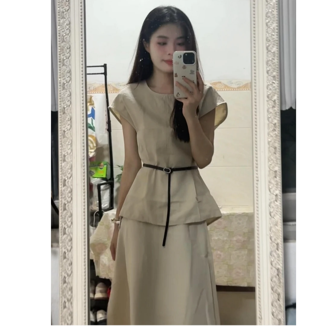 MARIE.COCO高级感穿搭一整套气质上衣女夏季慵懒风半身裙气质套装