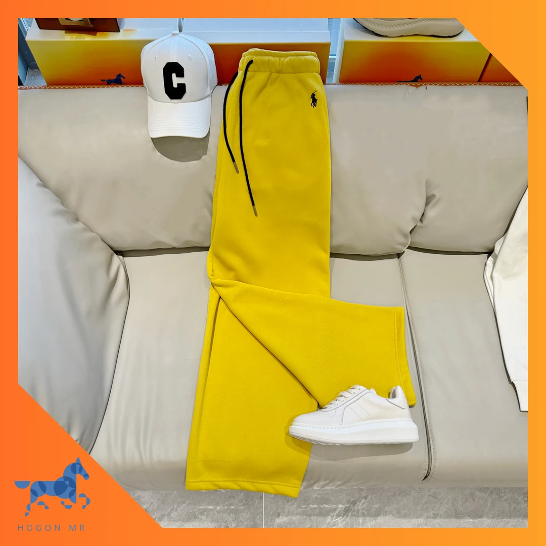 HOGON MR｜【新品】潮流秋冬加绒高定情侣经典阔腿休闲裤卫裤时尚