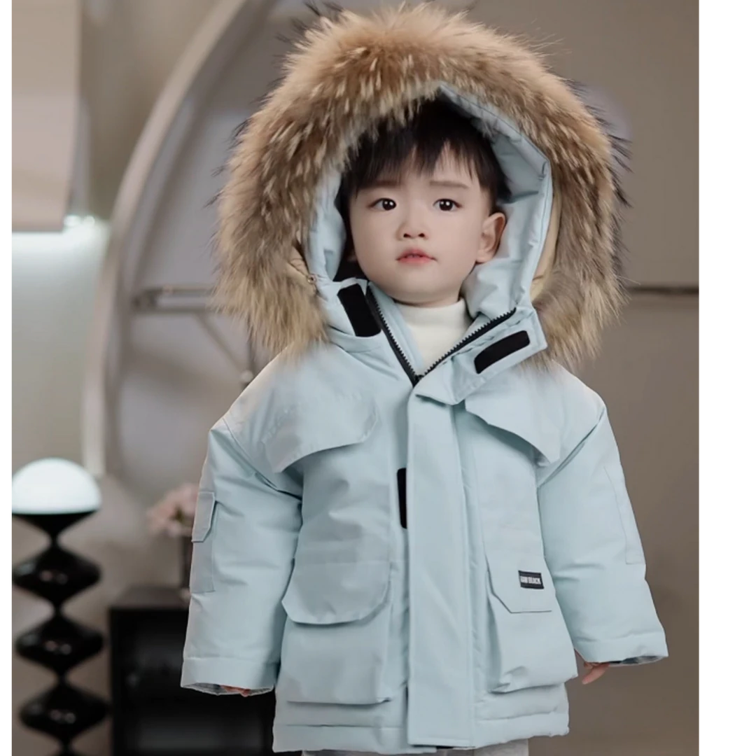 【极寒系列】白鸭绒羽绒服男童高品质冬款外套-12211