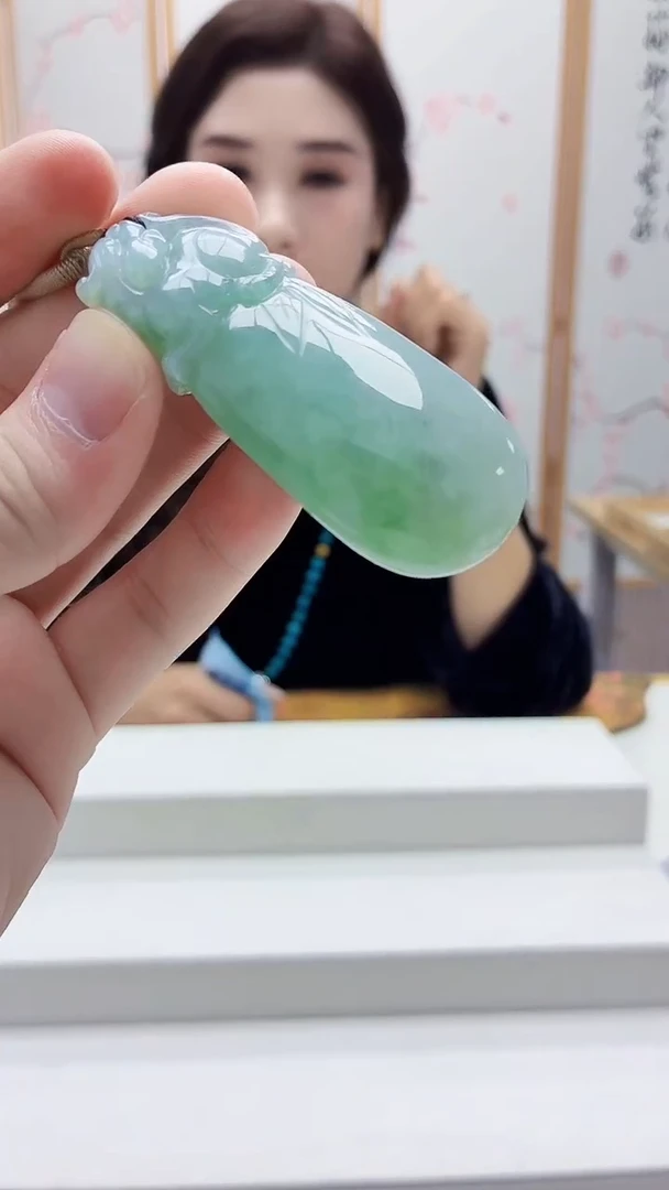 未镶嵌定制翡翠4829bb-毛货挂件90