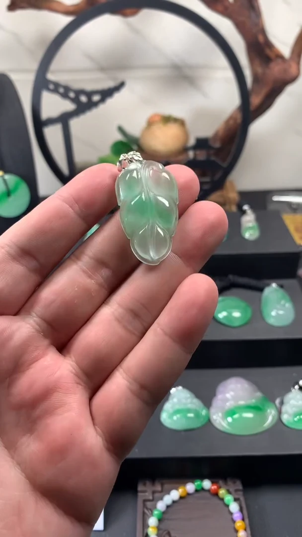 颈饰未镶嵌翡翠所见即所得，一图一物