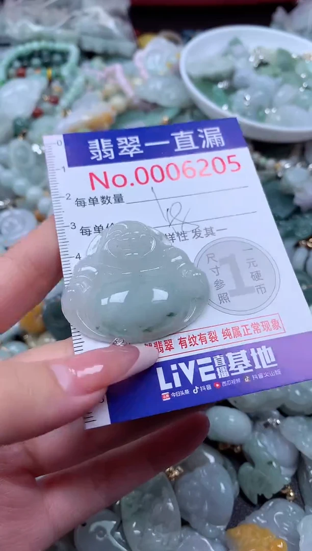 翡翠未镶嵌吊坠(不含链)6205