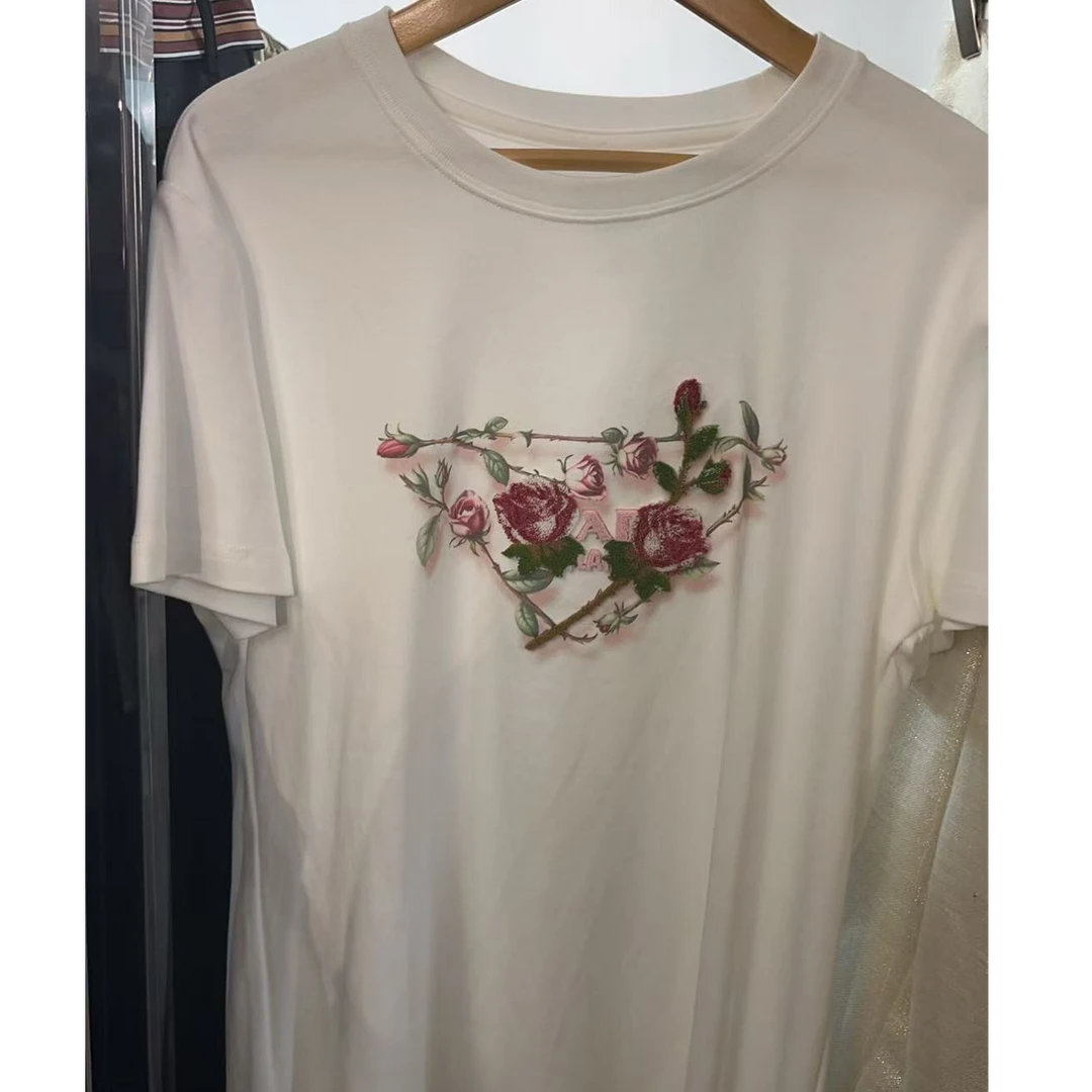 TUSCAN'S CREATIONS夏季休闲T恤舒适圆领短袖