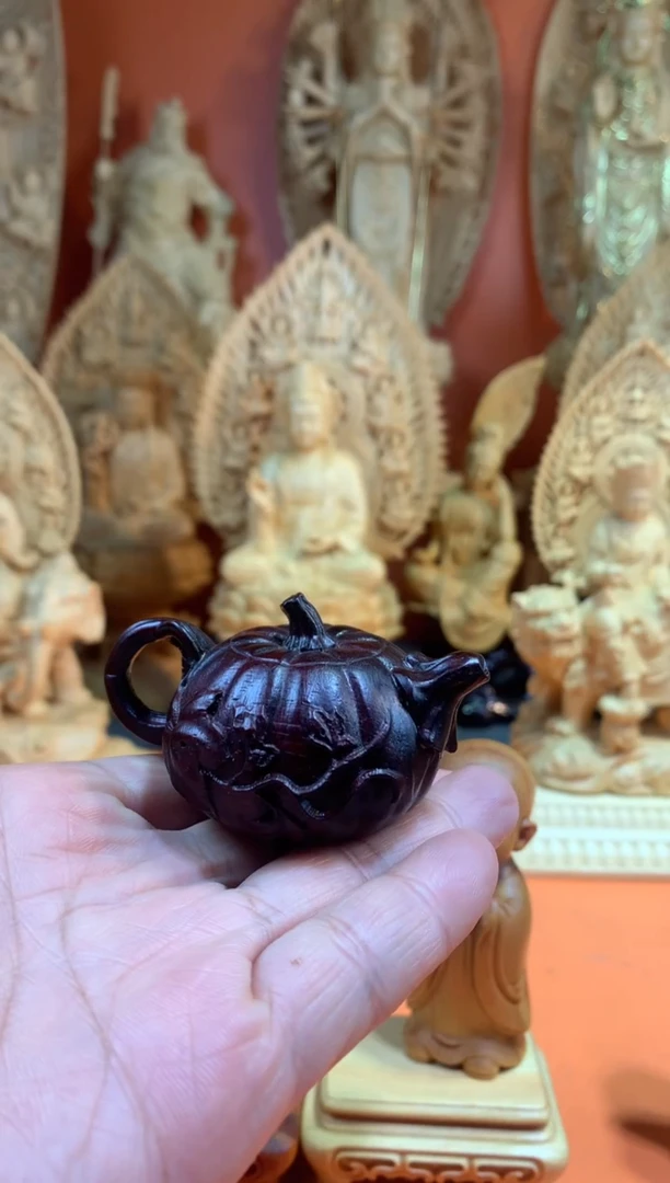 【闪购商品】木南瓜把把壶手把件把玩件