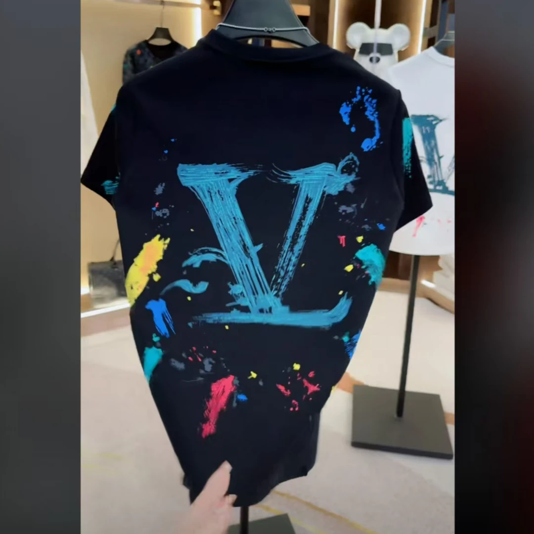 2024设计师款男士设计师轻奢喜百搭圆领时尚 短袖