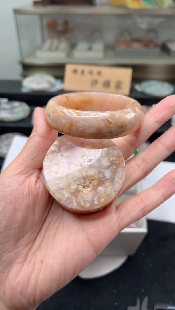 未镶嵌手镯石英质玉53圈口（赠品镯心）3751570