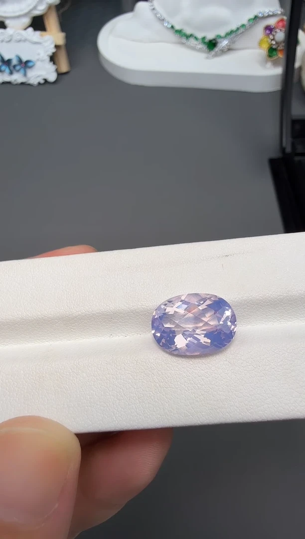 未镶嵌珠宝半成品紫晶6ct-A787-1p
