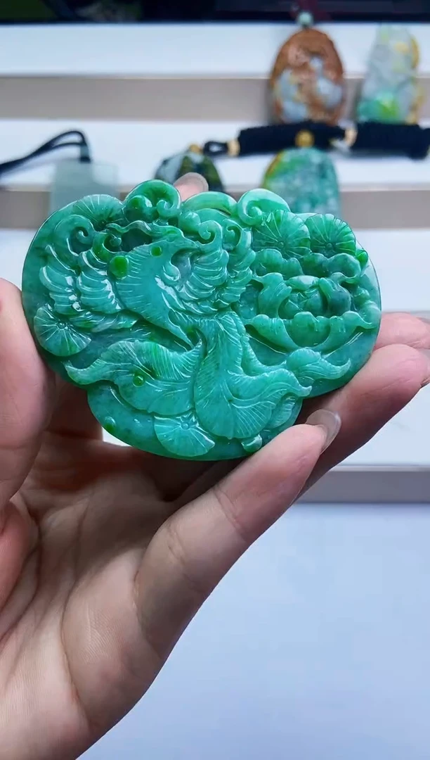 颈饰未镶嵌翡翠翡翠A货