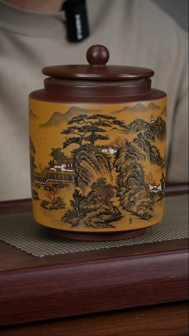 宜兴原矿紫砂茶叶罐