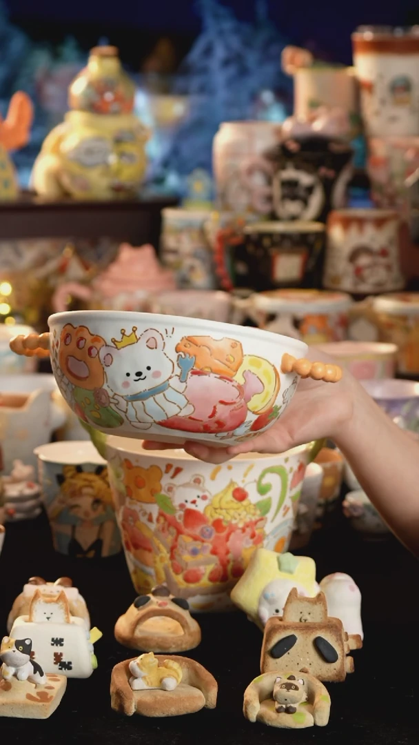 其他陶景德镇釉下彩手绘设计师款陶瓷