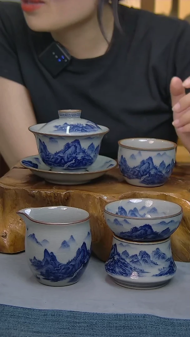 4件套陶瓷茶具家用简装系列