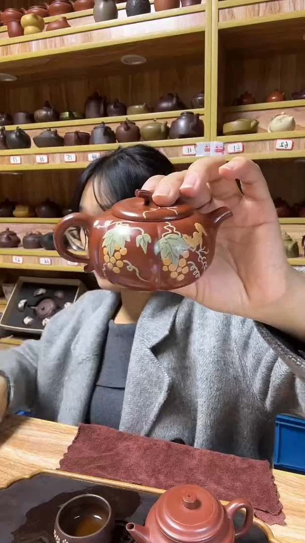 茶壶紫砂大红袍200cc左右南瓜