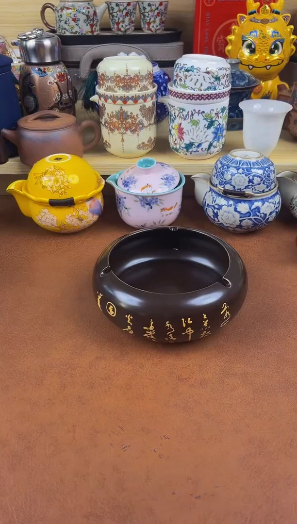 陶瓷茶具摆件旅行套组