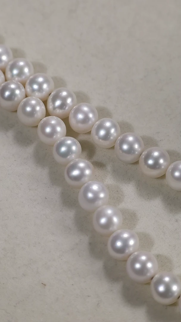 颈饰银S925镶嵌淡水珍珠淡水冷白无核全珠项链（多样性发其一）