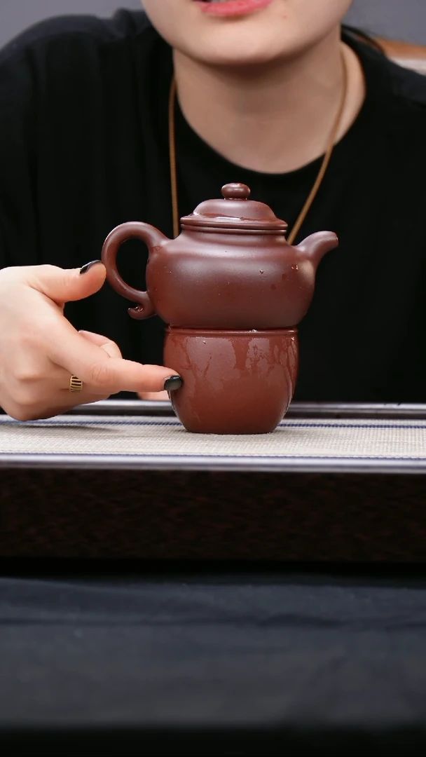 【闪购商品】紫砂茶壶3D莲子壶 加杯子