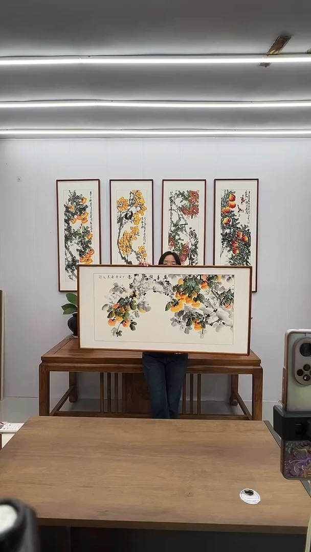 国画120*60 万事顺意