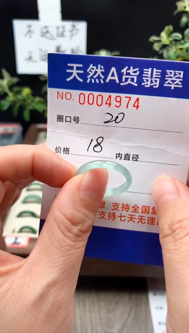 未镶嵌戒指翡翠20#