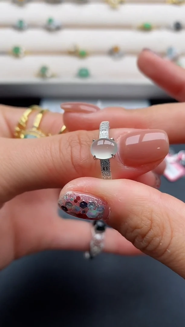 银S925镶嵌戒指翡翠9999999+2