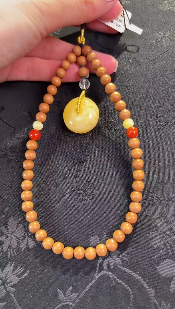 把件檀香木未镶嵌老山檀手机链