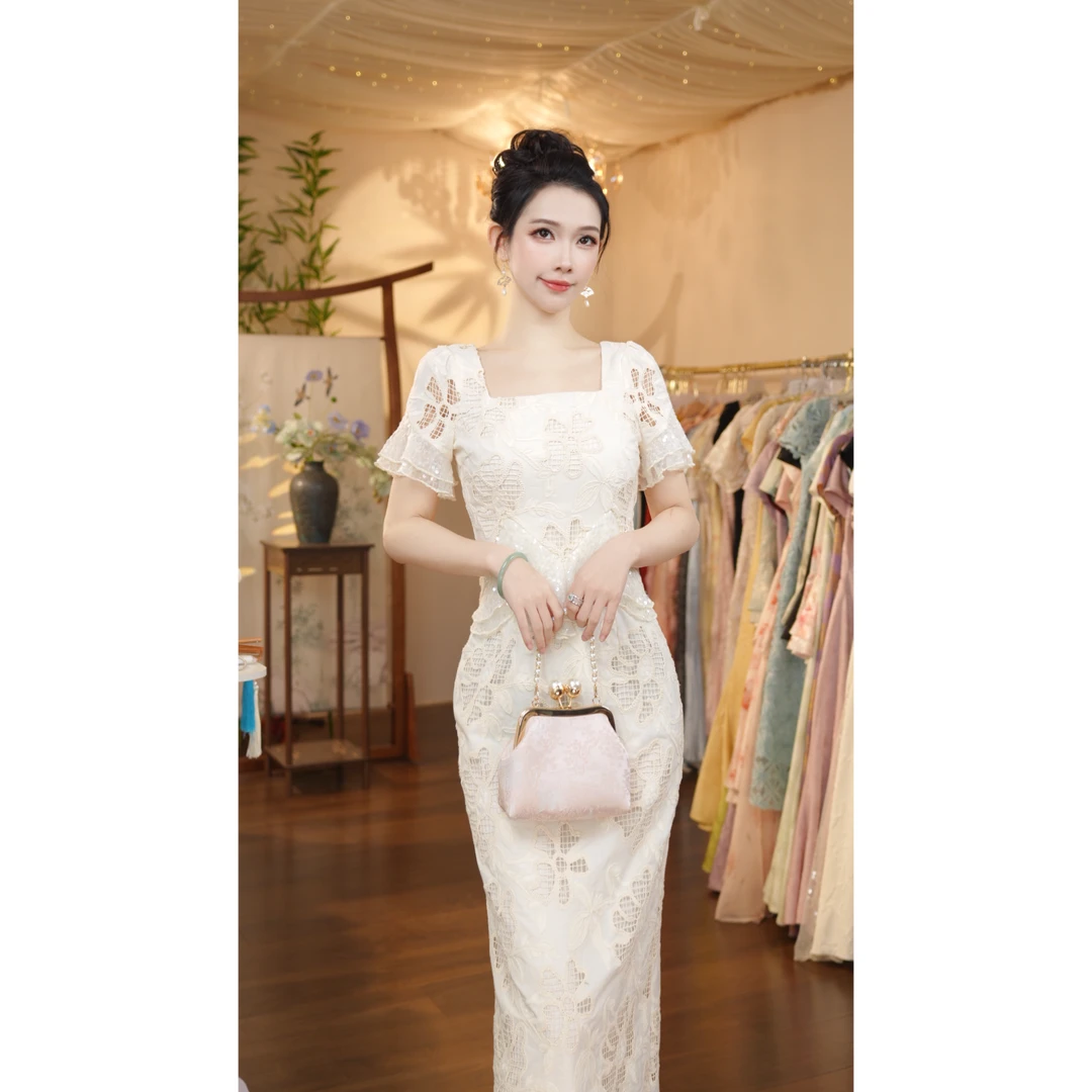 七姐原创-闭月羞花-1334连衣裙（G066）-119cm