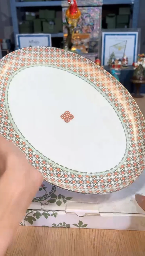 【闪购商品】杯156歌剧院鱼盘（粉绿）