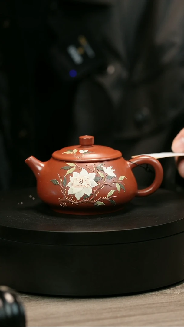 茶壶紫砂如****️H2520赵翠虹花朵高瓢