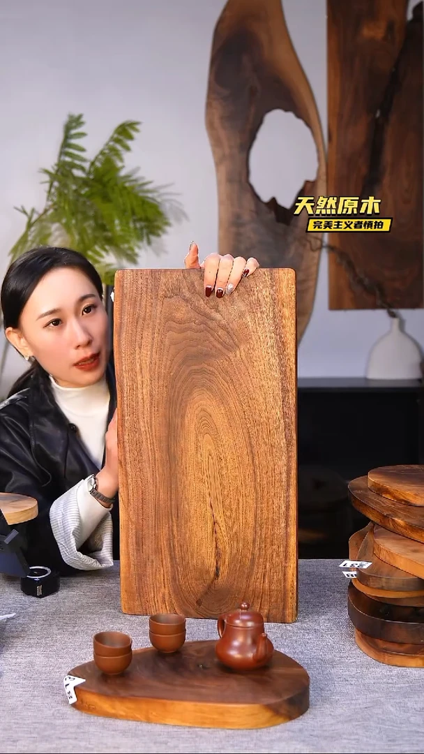 木北美黑胡桃原木.干裂疤结不属于商品质量问题完美主义者慎拍