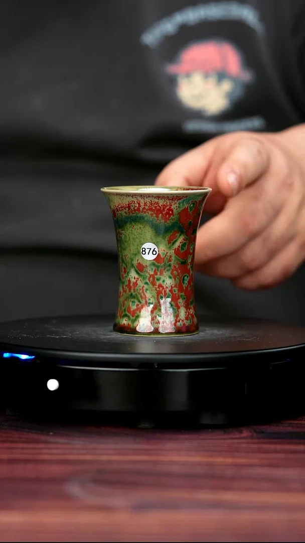 其他钧瓷876#盼龙窑一级品原矿钧瓷束腰杯