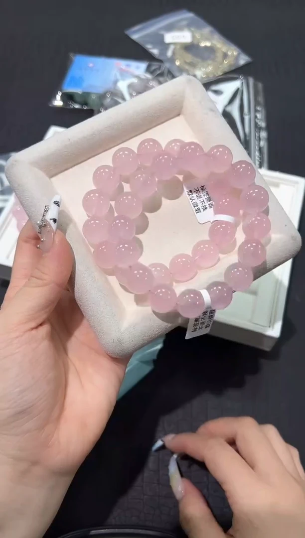 水晶手串未镶嵌56b多样性发其一【1条】默认微瑕14mm