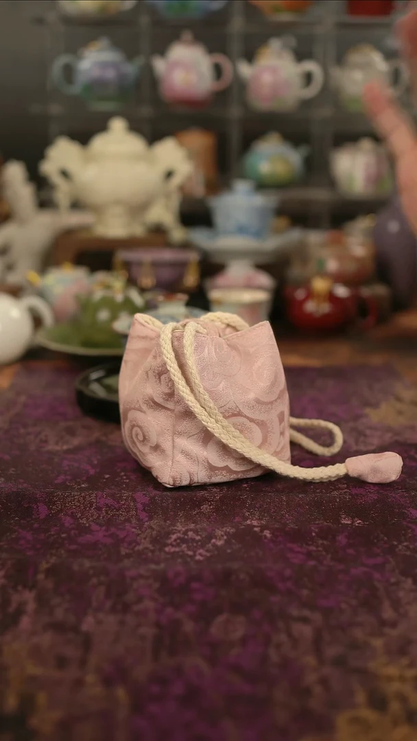 摩吉陶陶闪拍链接 粉色收纳包包