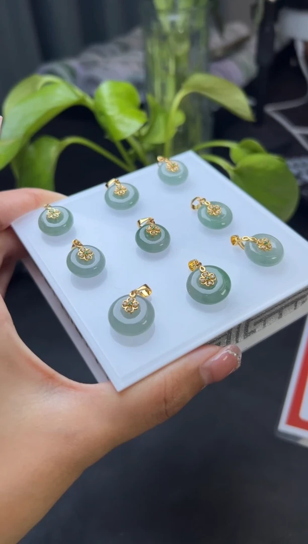 【闪购商品】翡翠挂件银S925镶嵌GDL3011A24多样性发一件