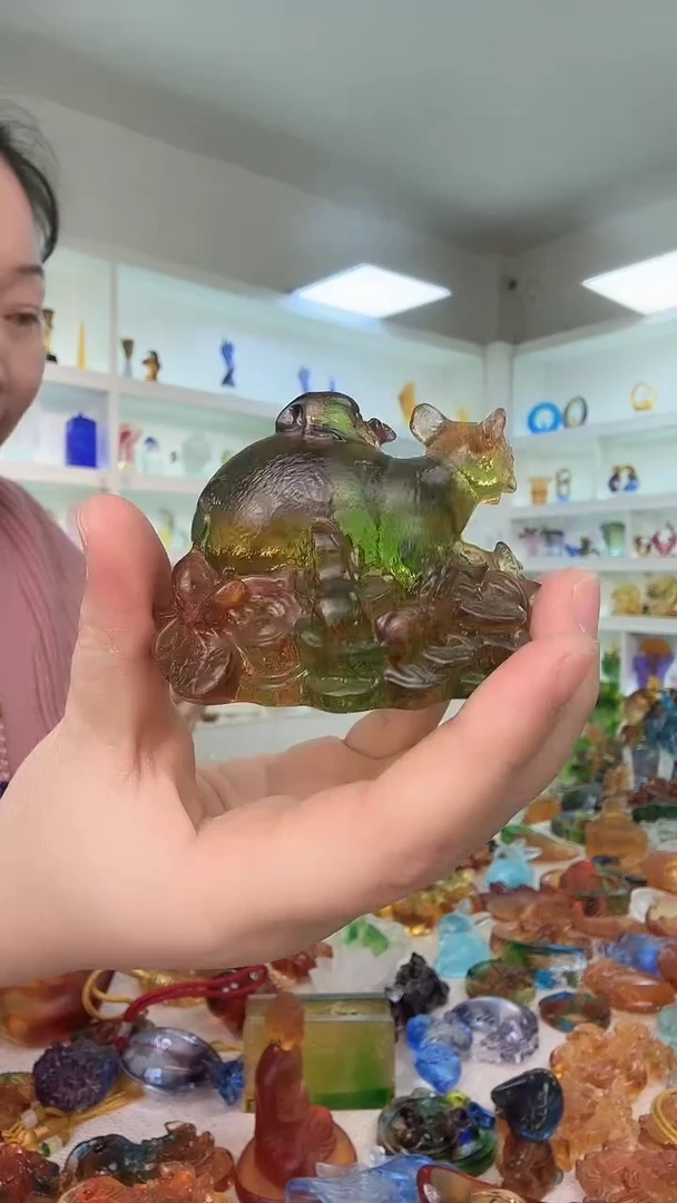 手工艺品琉璃鼠鼠