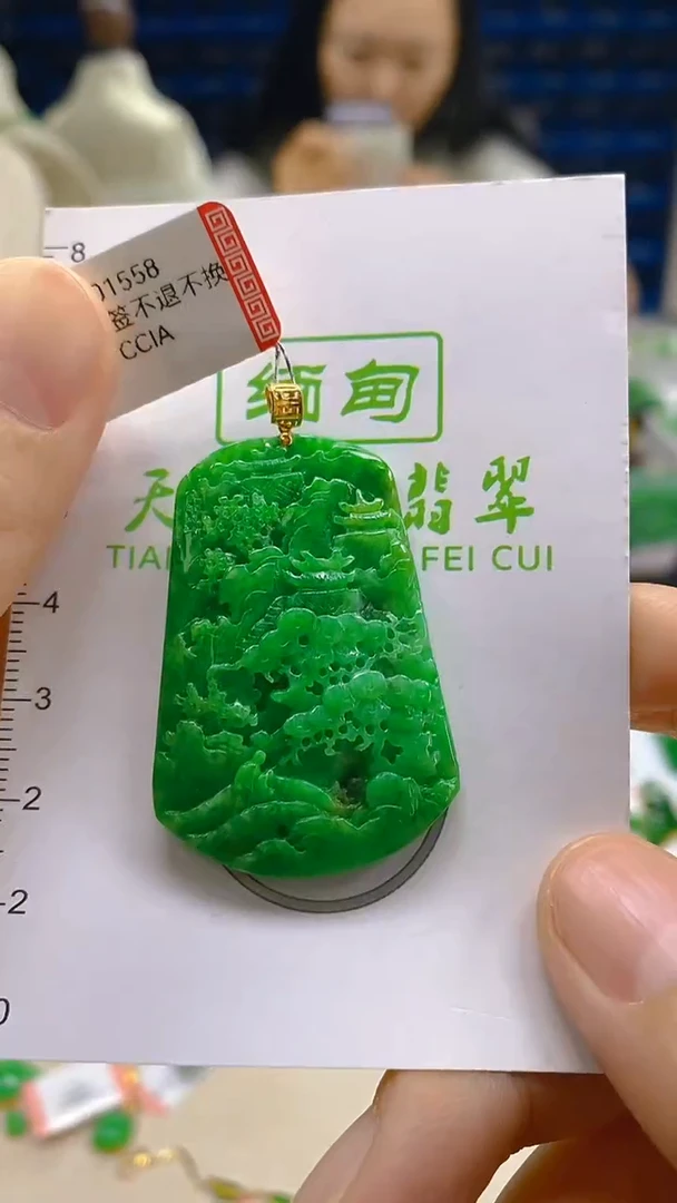 翡翠18K金镶嵌颈饰新号开播 全场乱卖