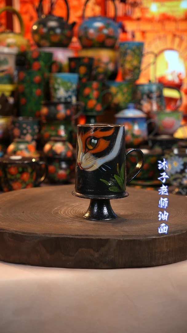 油画   釉下彩  杯子