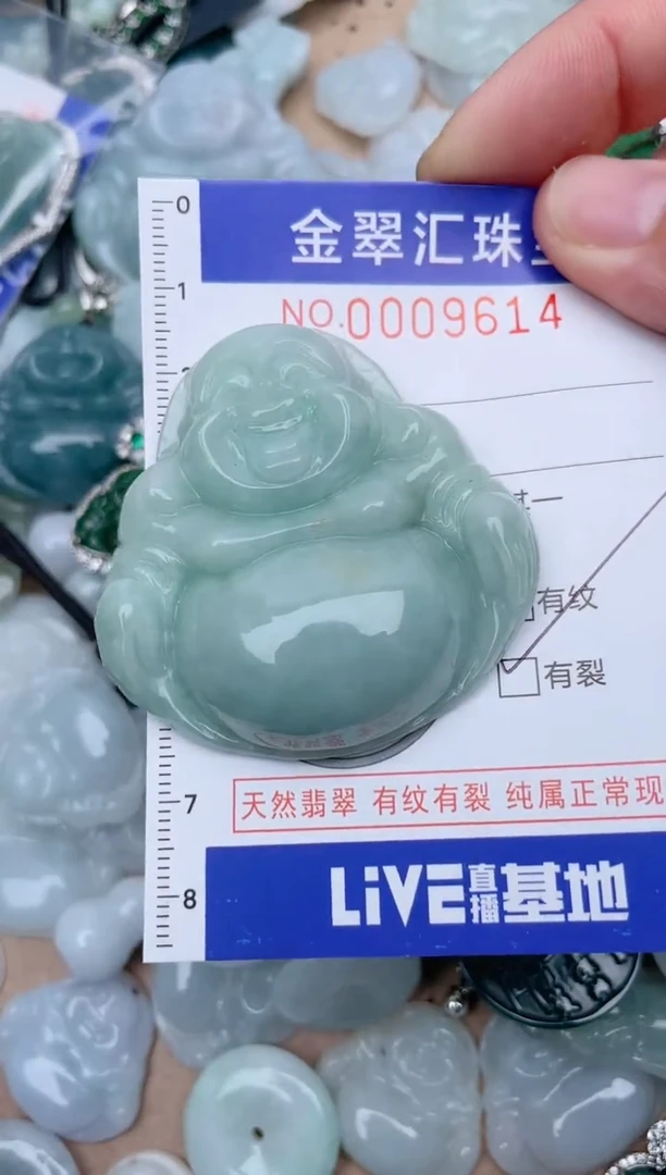 翡翠未镶嵌颈饰9614