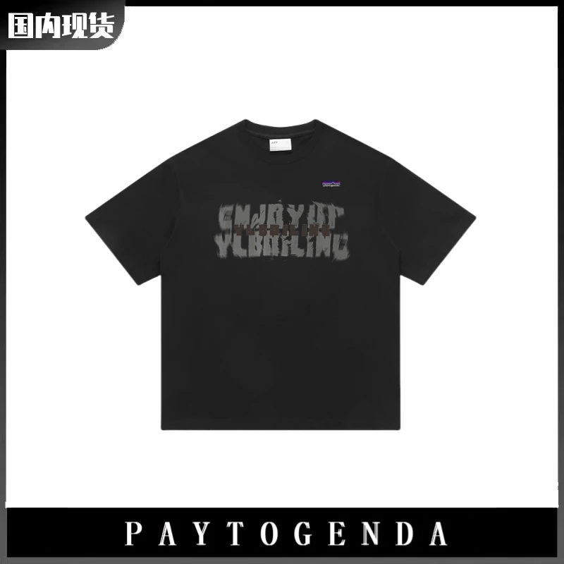 巴塔正品PAYTOGENDA潮现货短袖t恤男短袖t恤男宽松纯棉半袖打底衫