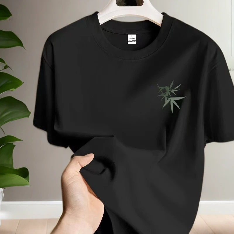 复古卡通纯棉夏季T恤常规常规款短袖运动夏季标准大码男士时尚