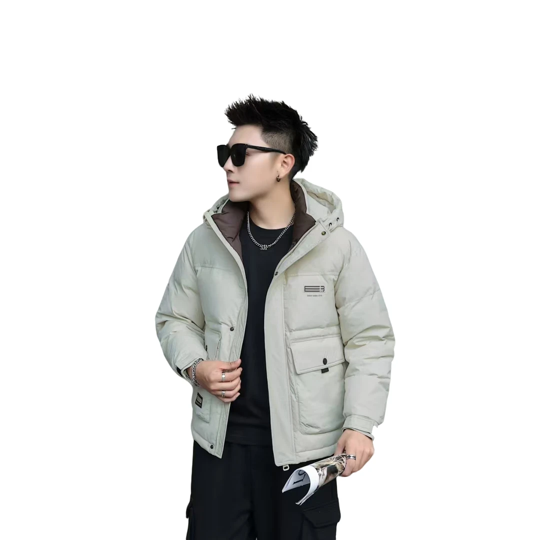 冬款百搭带帽款加厚保暖防风防寒服外套8836时尚