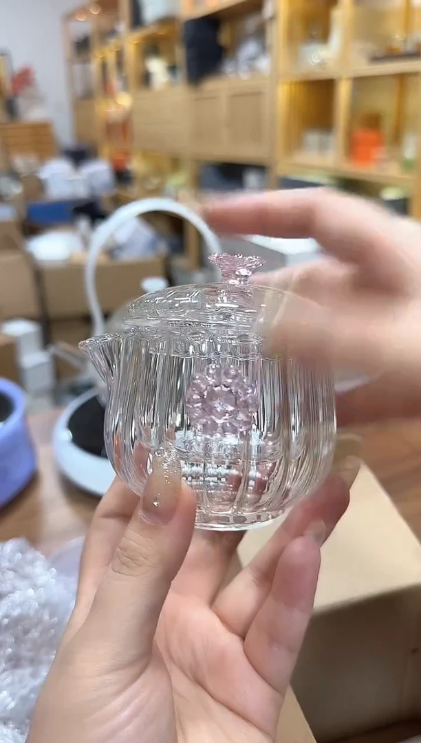 粉色小花泡茶器318