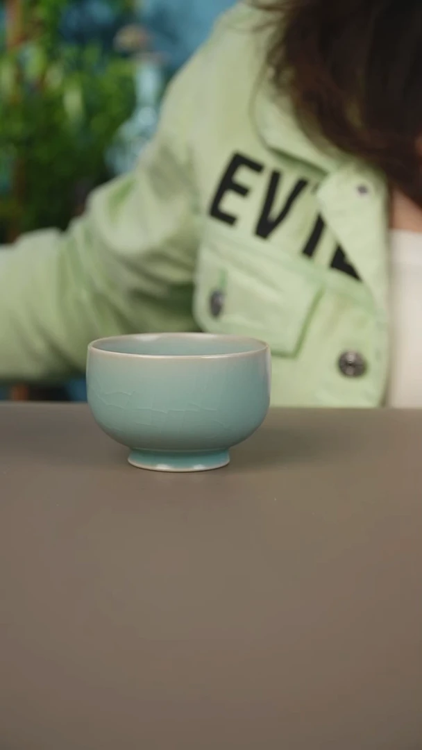仿古天青罗汉微暇