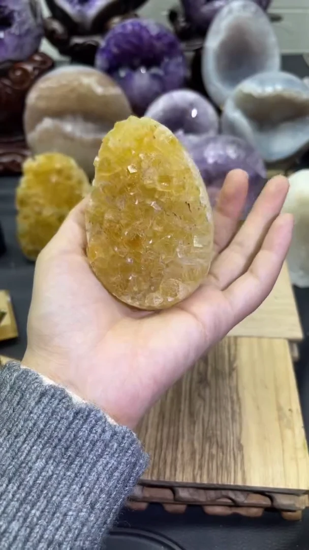 未镶嵌大型摆件（非配饰）紫晶81号龙蛋