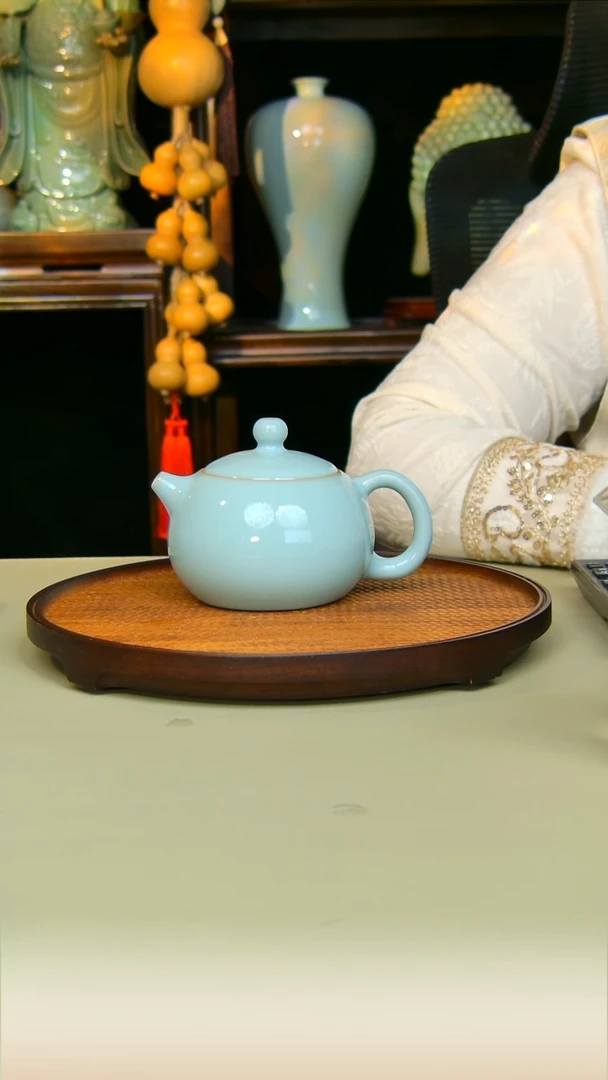 杯子奎奎西施全手工原矿天青不完美