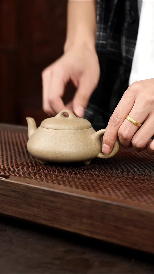 茶壶紫砂2-3汉棠石瓢