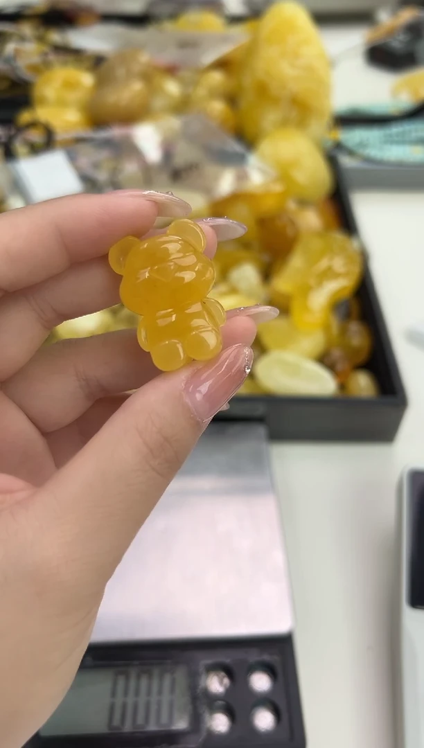 裸石琥珀未镶嵌琥珀蜜蜡吊坠