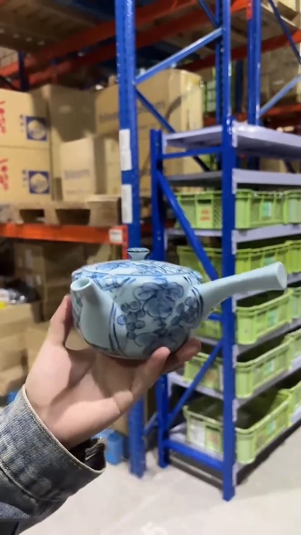 陶瓷祥瑞ぶどう； 特大急須
